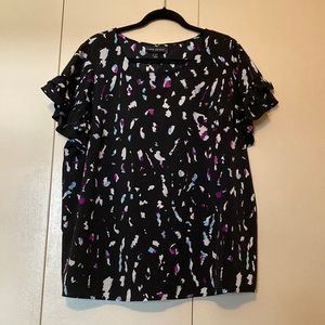 Lane Bryant Ruffle Sleeve Blouse Size 20
